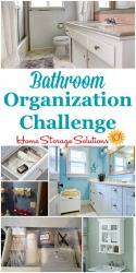 bathroom organization challenge