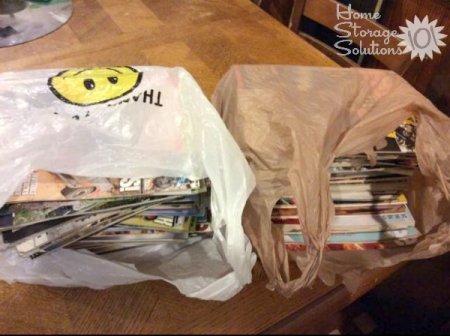 Sandra donated her old magazines to a teacher who could use them in her classroom {featured on Home Storage Solutions 101}