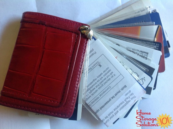 Dee Dee uses the Brighton Twister photo album not for photos, but to organize gift and loyalty cards in her purse {featured on Home Storage Solutions 101}