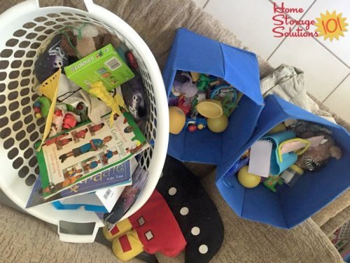 Getting rid of toy clutter, as part of the #Declutter365 missions on Home Storage Solutions 101