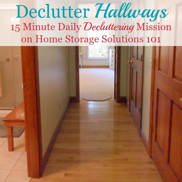 #Declutter365 mission to get rid of your hallway clutter, with tips and before and after photos {on Home Storage Solutions 101}