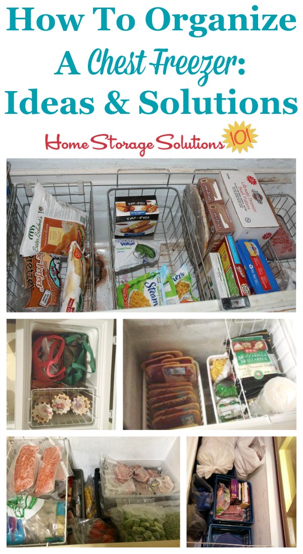 Practical real life ideas and solutions for how to organize your chest freezer {on Home Storage Solutions 101}