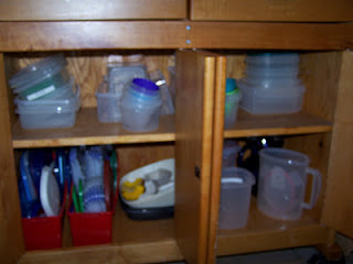 Organized plastic containers