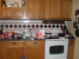 Before - see the counter clutter