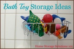 bath toy storage and organization ideas