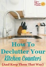 How to declutter your kitchen counters and keep them that way