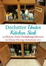 How to declutter under your kitchen sink