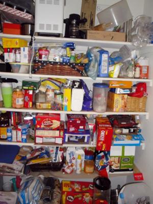 Our bigger pantry before :(