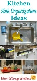 Kitchen sink organization ideas and storage solutions