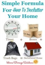 simple formula for how to declutter your home