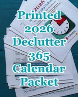 Printed 2026 Declutter 365 calendar packet