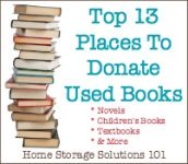 top 13 places to donate used books