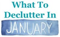 What to declutter in January