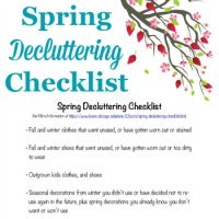 spring decluttering checklist