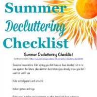summer decluttering checklist