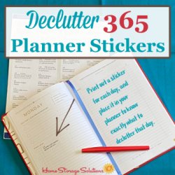 Declutter 365 planner stickers
