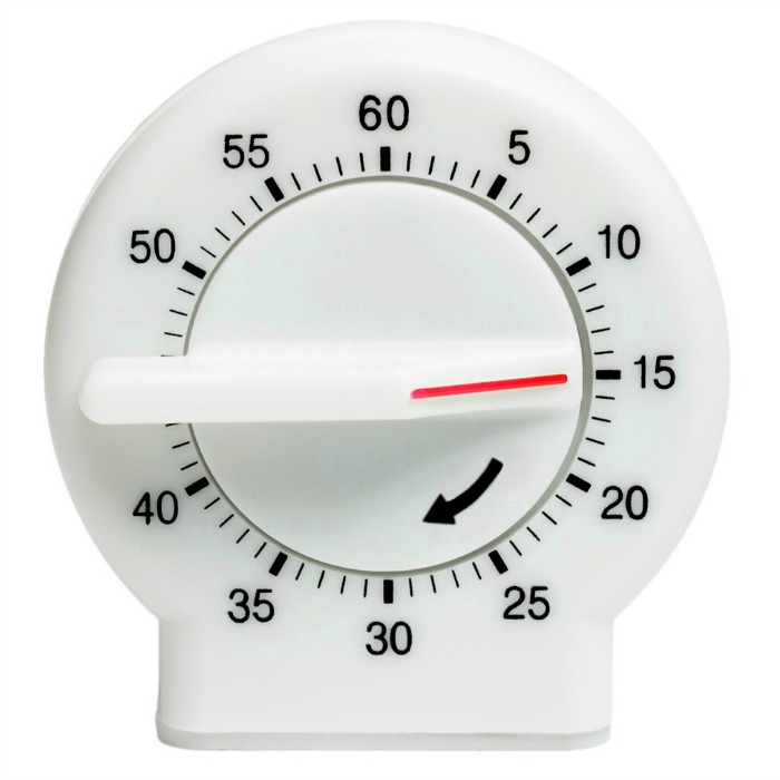 Use a timer or alarm to help you keep track of relaxtion time so you don't waste too much, or break down hard tasks into more manageable chunks {on Home Storage Solutions 101}