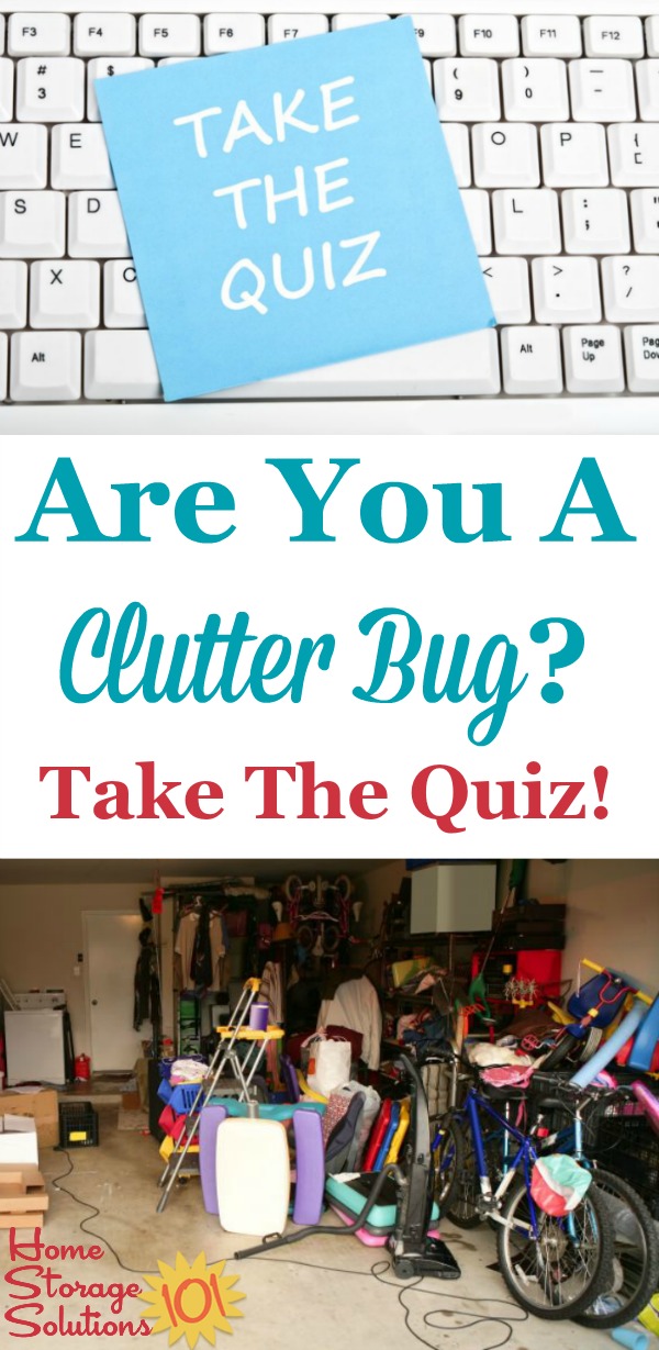 Are you a clutter bug? Take the 10 question quiz and find out, and if you are one, also find out what you can do about it. {on Home Storage Solutions 101}
