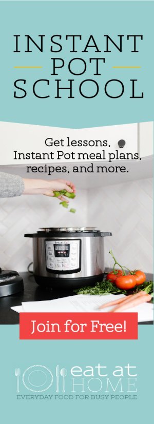 Join Instant Pot School to get lessons on how to use your Instant Pot, plus meal plans and recipes designed for this electric pressure cooker, all for free {more information on Home Storage Solutions 101} #InstantPot #ElectricPressureCooker #MealPrep