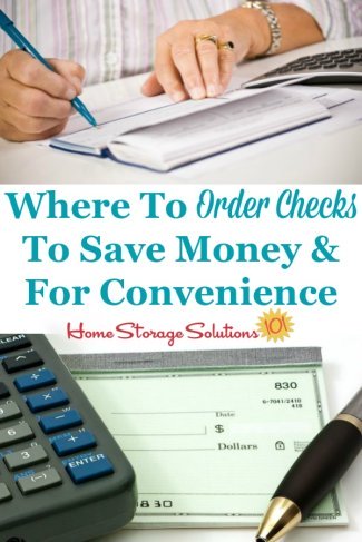 Here is where to order checks for personal use or business, and how it saves you money and is really easy to order online {on Home Storage Solutions 101} #PersonalChecks #OrderChecksOnline #OrderChecks