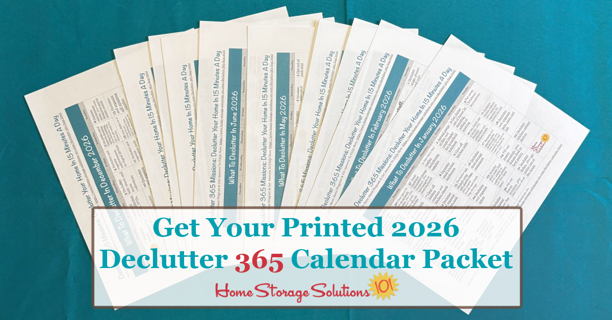 Get your printed 2026 Declutter 365 calendar packet