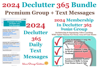 How to get the Declutter 365 daily missions delivered via text straight to your phone
