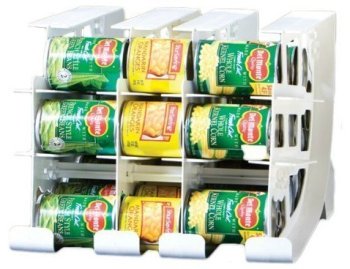 FIFO Can Tracker helps you rotate canned food easily while also storing it simply {featured on Home Storage Solutions 101}