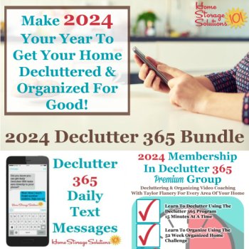 Make 2024 your year to get your home decluttered and organized for good with the 2024 Declutter 365 bundle