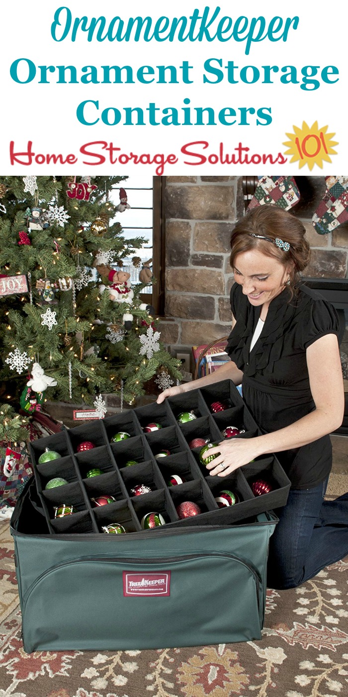 OrnamentKeeper ornament storage containers are the top of the line product for organizing and storing your Christmas decorations for your tree {featured on Home Storage Solutions 101}