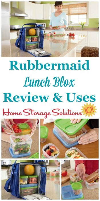 The Rubbermaid Lunch Blox system is a fun and easy way to pack a healthy, portion-controlled lunch for work or school. Here are ideas for how to use them {featured on Home Storage Solutions 101}