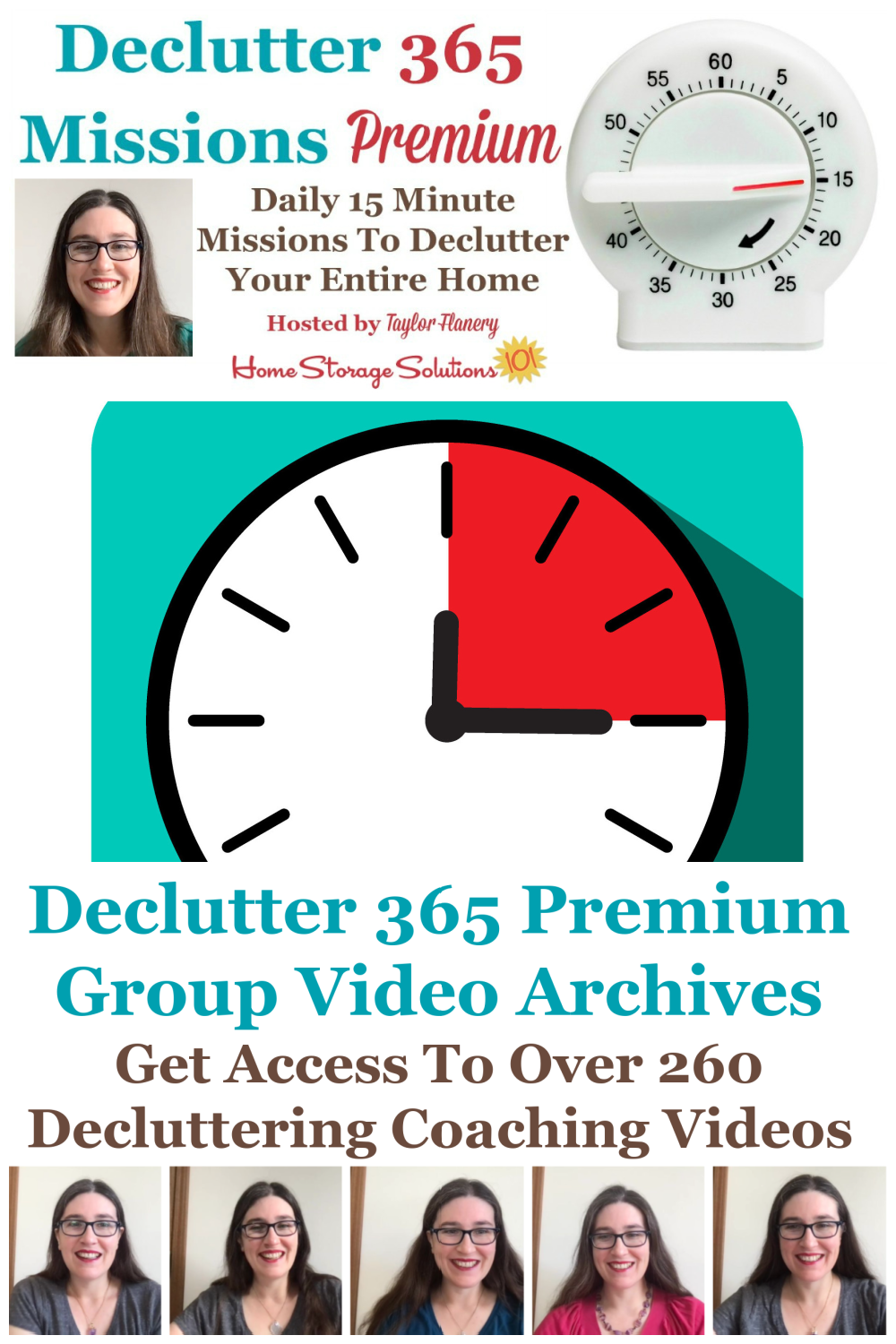 Here's how to get a membership to the Declutter 365 Premium Facebook group for 2023, to get access to the video archives, monthly group decluttering coaching sessions, and encouragement and accountability with Taylor, to declutter, organize and maintain your home {on Home Storage Solutions 101} #Declutter365 #DeclutterHelp #DeclutteringTips