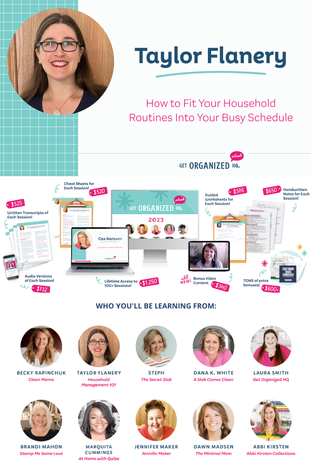 Are you ready to organize your life and streamline your home for good? If so, check out Get Organized HQ and get access to over 100 practical workshops for a stress-free home, including a workshop from me, Taylor!