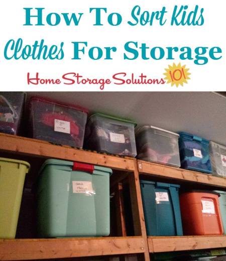 Hand Me Down Kids Clothes Storage Ideas, Clothes Bins For Shelves