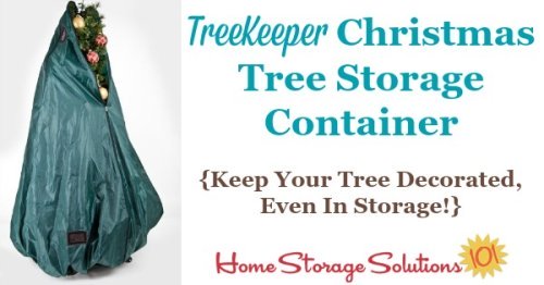 Imagine a Christmas tree storage container that allows you to never disassemble or undecorate your tree ever again, making set up and put away a breeze each holiday season. Well, now it's here! {featured on Home Storage Solutions 101} #ChristmasStorage #HolidayStorage #ChristmasTreeStorage