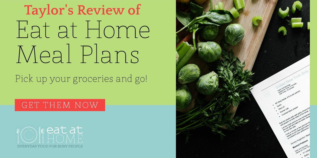 Here's my review of the Eat At Home monthly meal plans, to help you save time and money, while being able to eat meals as a family, at home, more often {on Home Storage Solutions 101}
