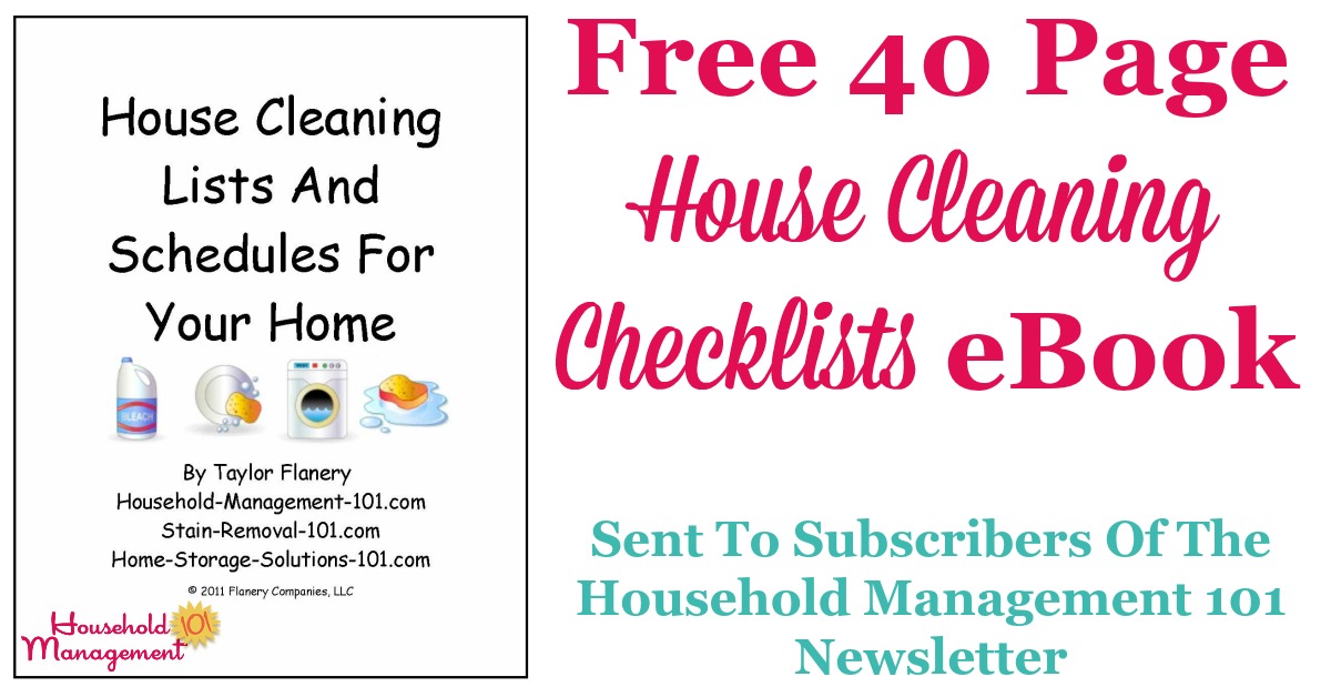 free house cleaning checklist