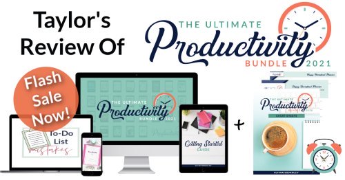 The Ultimate Productivity Bundle has 29 resources to help you with time management, goal setting, and productivity at work and home, including printables, eBooks and eCourses, that is worth more than $1,200, for just $37 {more information on Home Storage Solutions 101}