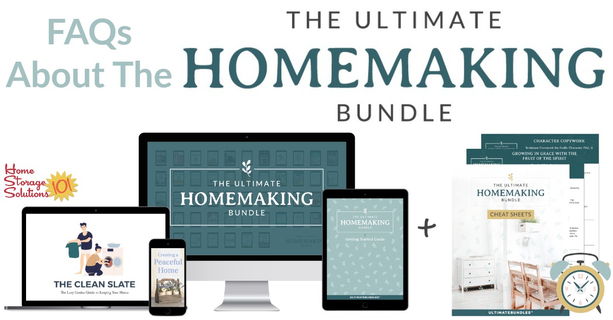 Learn more about the Ultimate Homemaking Bundle, which has 51 resources for one low price to help you succeed in all aspects of homemaking. Learn more about the Ultimate Homemaking Bundle, which has 51 resources for one low price to help you succeed in all aspects of homemaking.