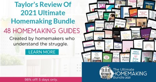 The Ultimate Homemaking Bundle has 48 resources to help you improve your home and life, including printables, eBooks and eCourses that are worth more than $2,400, for 98% off, but it's only available for a limited time. {more information on Home Storage Solutions 101}
