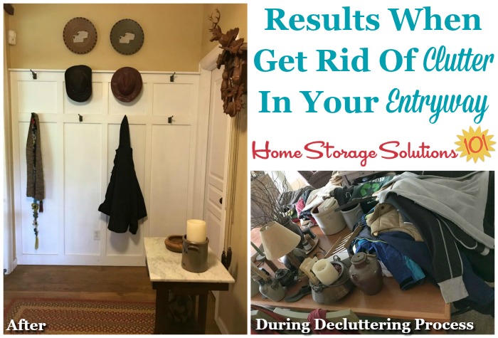 Results when get rid of the clutter in your entryway {featured on Home Storage Solutions 101}