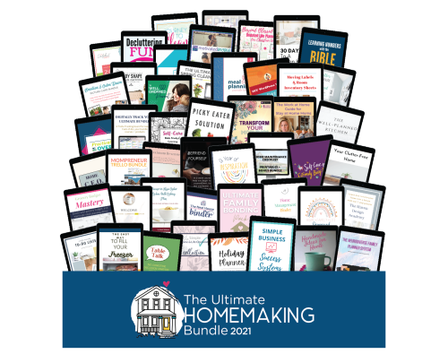 All of the products in the 2021 Ultimate Homemaking Bundle