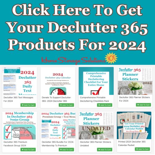 Click here to get your Declutter 365 products for 2024