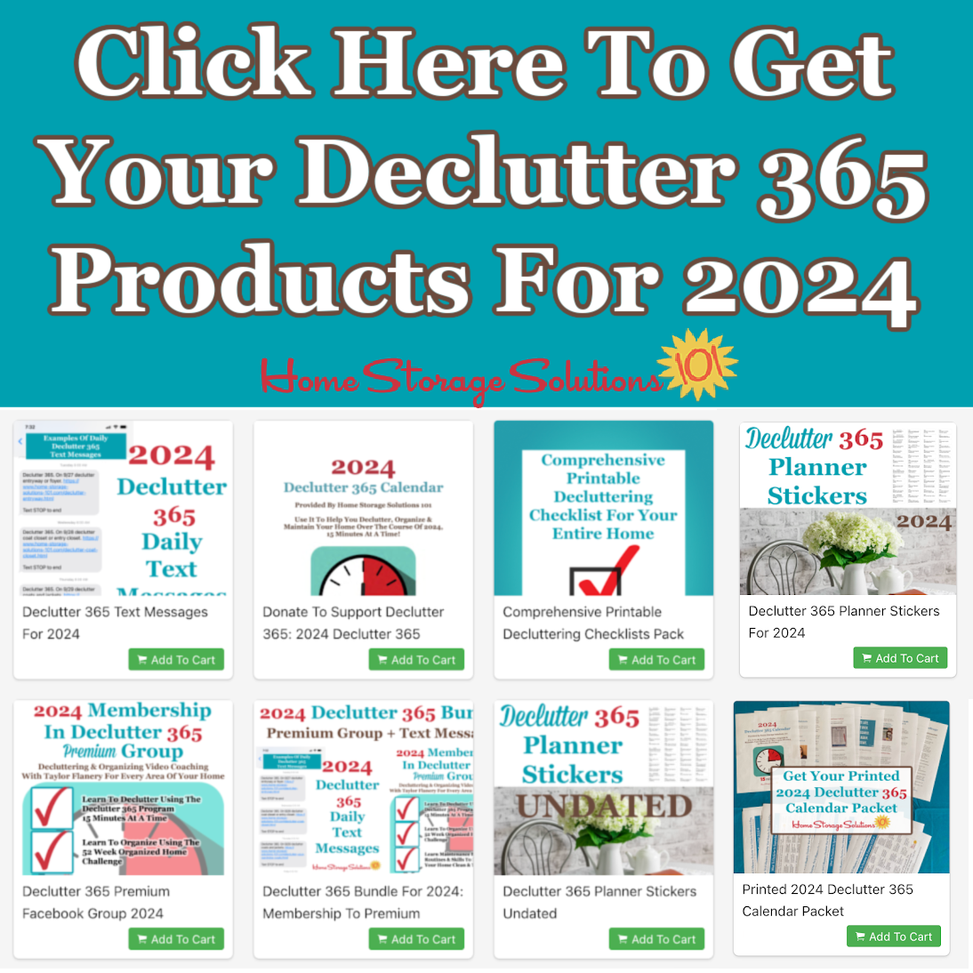 January Declutter 365 Calendar: 15 Minute Daily Missions For Month