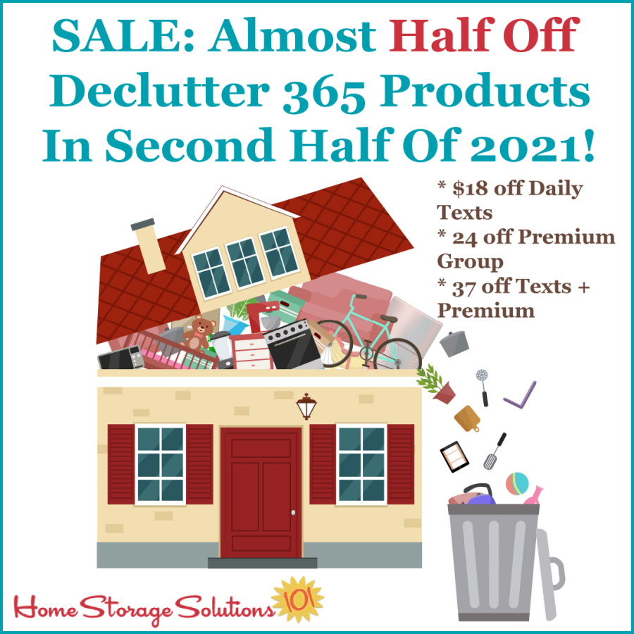 Sale: Almost half off Declutter 365 products in second half of 2021 Sale: Almost half off Declutter 365 products in second half of 2021