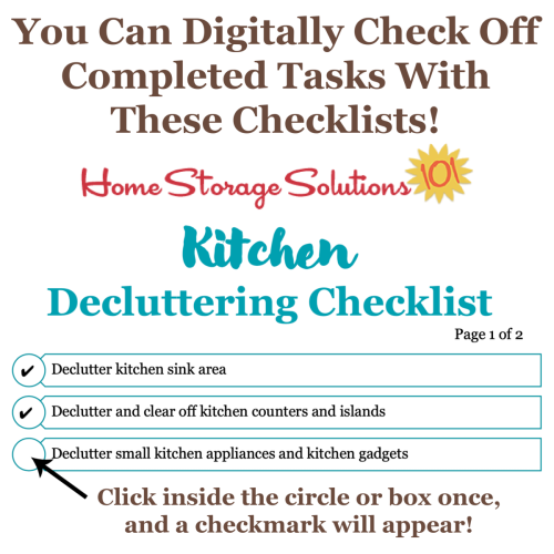 You can digitally check off completed tasks with these checklists