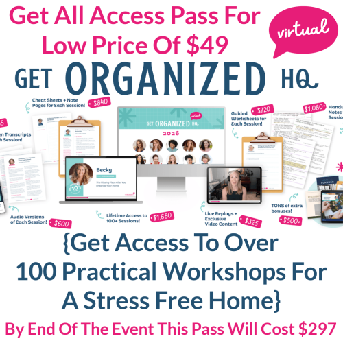 Get Organized HQ: get your all access pass for $49
