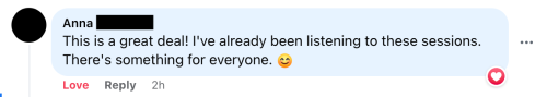 Testimonial from a reader, Anna, who already got the 2022 Get Organized HQ All Access Pass
