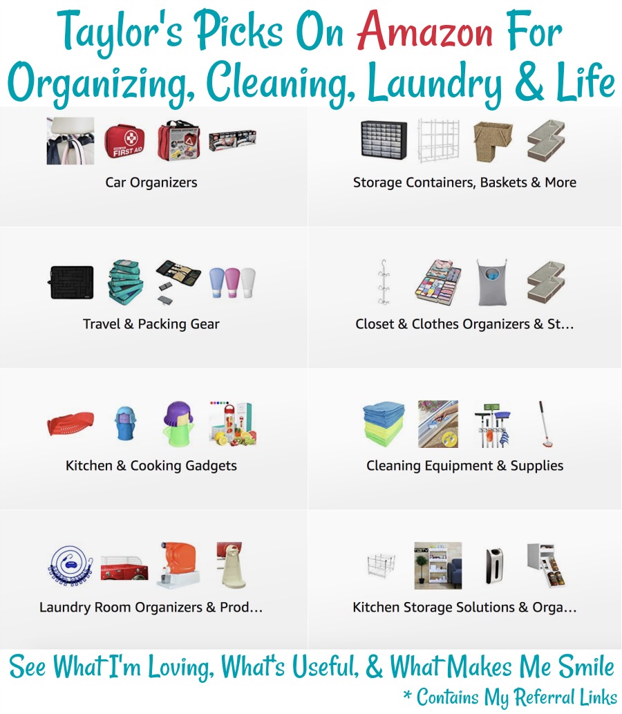 Taylor's picks on Amazon for Organizing, Cleaning, Laundry & Life