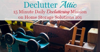 How to declutter your attic