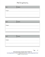 printable attic storage inventory form